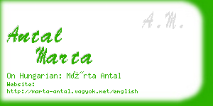 antal marta business card